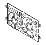 3QF121207 - Cooling System: Fan Shroud for Volkswagen Image