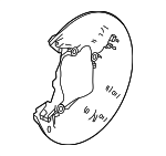 43253TYAA01 - Brakes: Backing Plate for Honda Image
