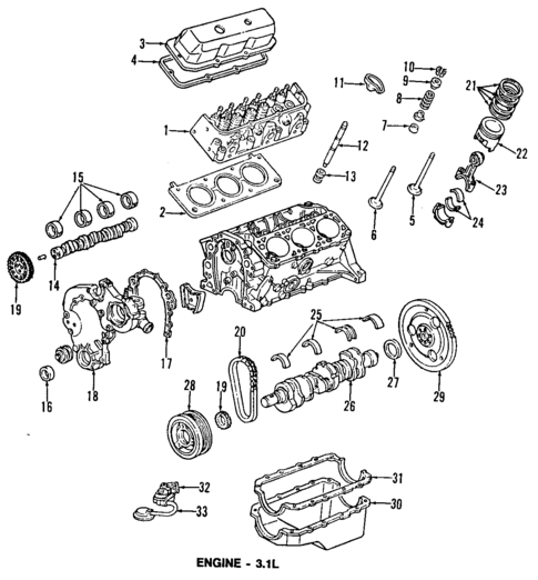 Oil Pump for 1991 Pontiac Trans Sport #0