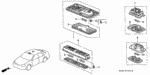 35409SD2003 - Electrical/Exhaust/Heater/Fuel: SCREW, GROUND (4X12) (ZN) for Honda Image