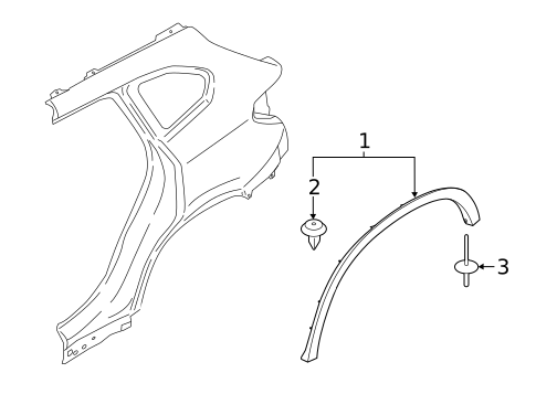 Exterior Trim - Quarter Panel for 2022 BMW X1 #0