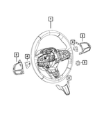 5ZC67SZ6AB - : Steering Wheel Bezel for Mopar Image
