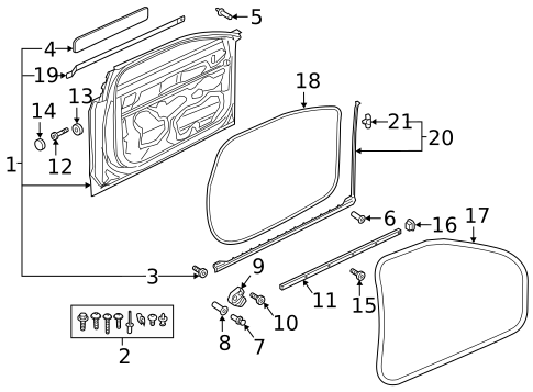 Door & Components for 2024 Audi A8 Quattro #0