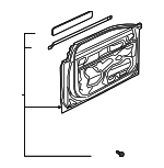 4N0831051A - Body: Door Shell for Audi: A8 Quattro, S8 Image