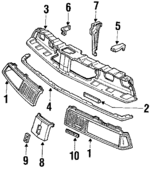 25530587 - Body: Emblem for Oldsmobile: 98, Delta 88 Image