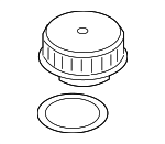 6C0611349 - Body: Reservoir Cap for Volkswagen: Cabrio, Golf, Jetta, Passat, Phaeton Image