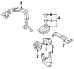 34610AA171 - : Power Steering Pressure Hose for Subaru: Legacy Image