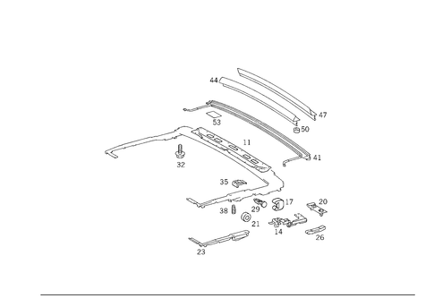 Sliding/Lifting Roof Transport Bridge for 1984 Mercedes-Benz 500 SEC #0