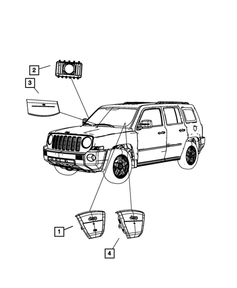 Air  Bags for 2008 Jeep Patriot #1