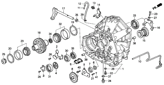 MT Clutch Housing for 1992 Acura Vigor #0