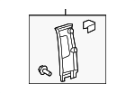 624100C040B2 - Body: Upper Center Pillar Trim for Toyota: Sequoia, Tundra Image