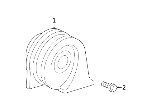 Horn for 2021 Honda Ridgeline #0
