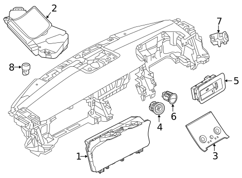 Cluster & Switches for 2022 Land Rover Range Rover #2