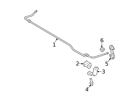 Stabilizer Bar & Components for 2006 Kia Spectra5 #1