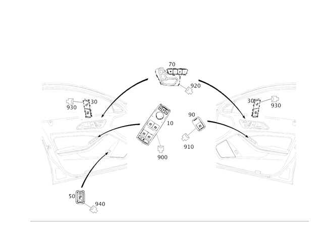 1669054300 - Electrical System: Switch Block for Mercedes-Benz Image image