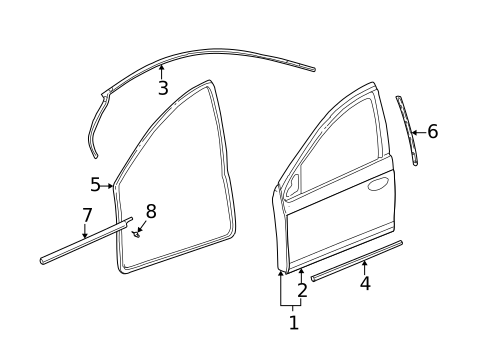 Door & Components for 2003 Dodge Neon #0