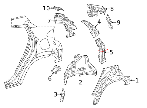 Inner Structure for 2021 Toyota C-HR #1