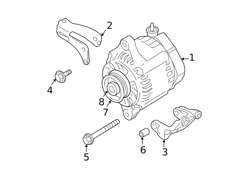 Alternator for 2004 Suzuki XL-7 #1