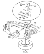 52021649AA - Wheels: Spare Tire Winch Tube Grommet for Dodge: Ram 1500, Ram 2500, Ram 3500 | Ram: 2500, 3500 Image