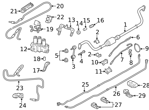 Stabilizer Bar & Components for 2016 Porsche Panamera #1