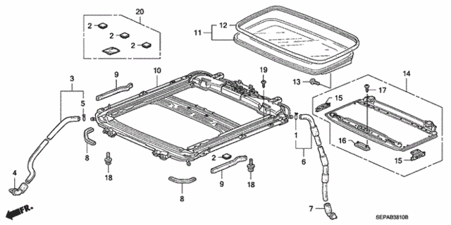 Sliding Roof for 2008 Acura TL #0