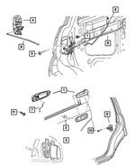4780607AA - Doors and Related Parts: Door Striker for Mopar Image