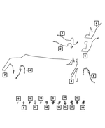 4779917AA - Brakes: Brake Line Clip for Mopar Image