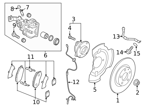 Brake Components for 2016 Mazda MX-5 Miata #1