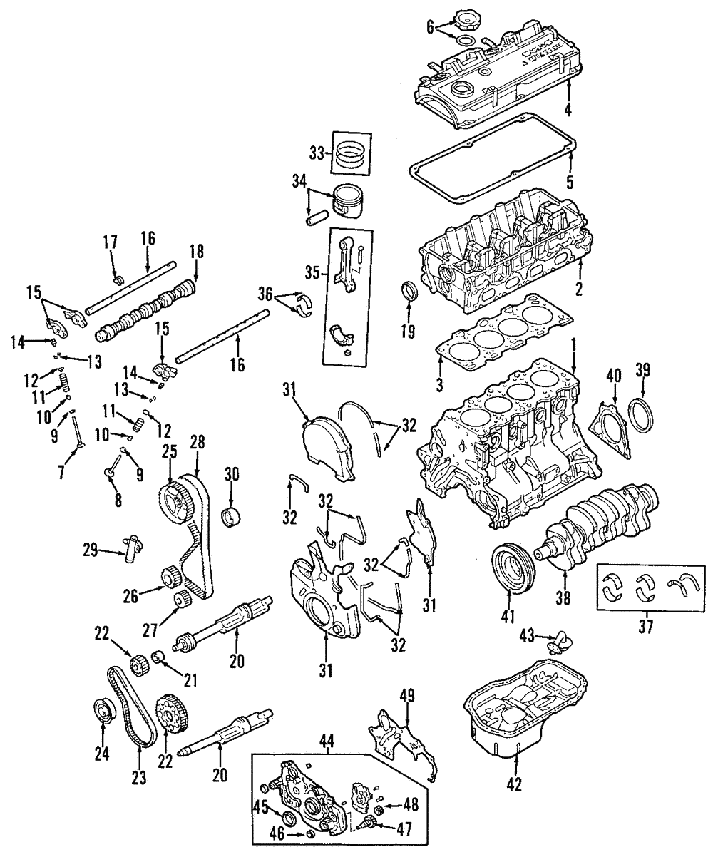 エンミルンルート MN163444 - Engine Camshaft 2004-2005 Mitsubishi | Mitsubishi