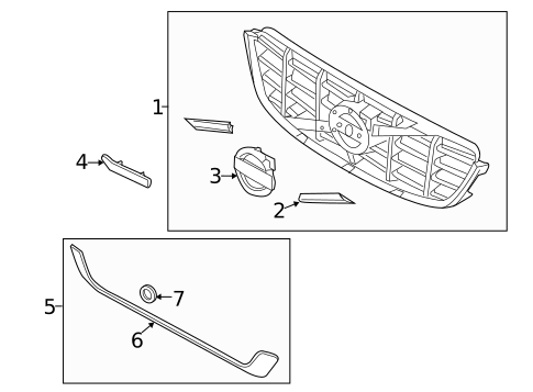 Grille & Components for 2013 Volvo XC60 #0