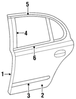 F5OY5424630A - Body: Door Shell for Lincoln: Continental Image