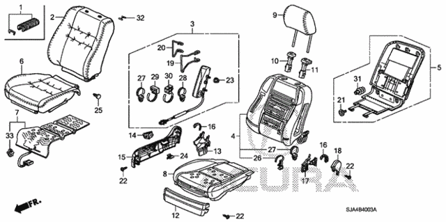 Front Seat (R.) (2) for 2009 Acura RL #0