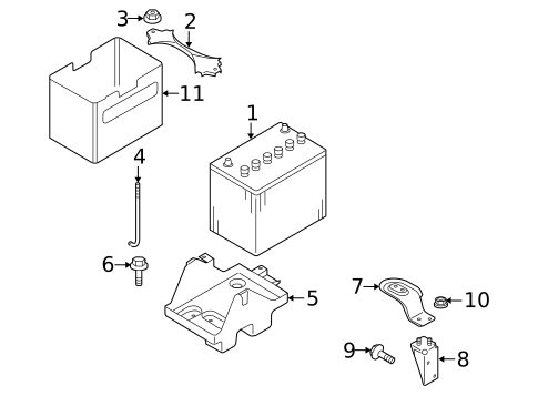 Battery for 2012 Mazda CX-9 #0