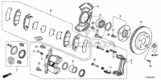 Front Brake for 2016 Honda HR-V #0