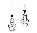91560S9AA01 - Body: Lower Molding Fastener for Acura Image