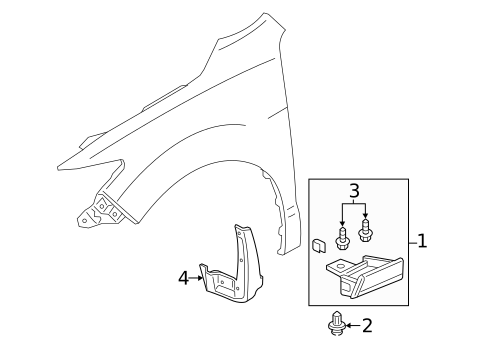 Exterior Trim - Fender for 2017 Acura RDX #0