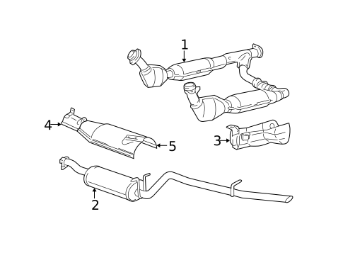 Exhaust Components for 2001 Ford Expedition #0
