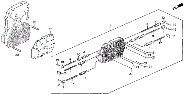 AT Secondary Body for 1993 Honda Prelude #0