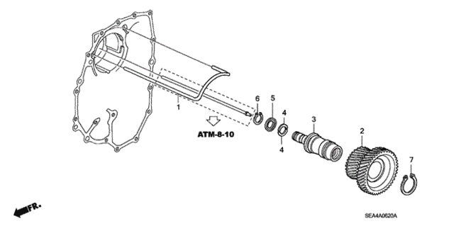 AT Idle Shaft for 2007 Acura TSX #0