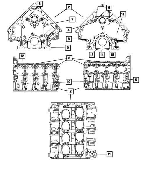 Cylinder Block for 2008 Dodge Ram 3500 #0