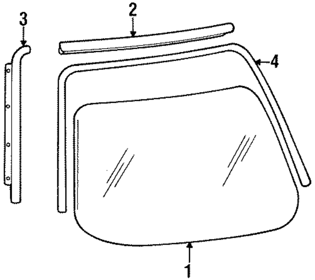 7271262J10 - : Windshield for INFINITI: G20 Image