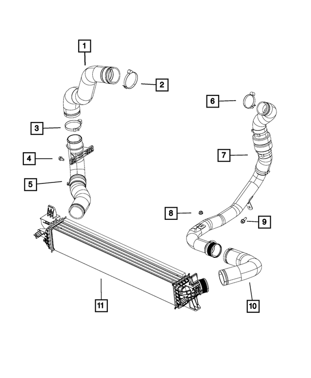 68101441AA - Cooling: Hose Clamp for Fiat: 500X | Ram: ProMaster 1500, ProMaster 2500, ProMaster 3500 Image