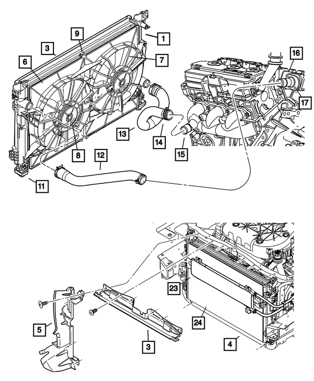 4809767AD - Cooling: Side Shield, Left for Mopar Image