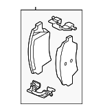 58302DOA00 - Brakes: Brake Pads for Kia Image