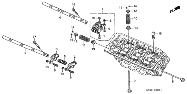 Valve - Rocker Arm (RR.) for 2000 Acura TL #0