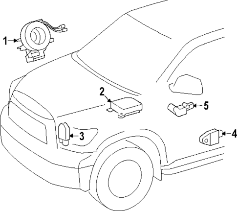 Air Bag Components for 2025 Toyota Sequoia #1