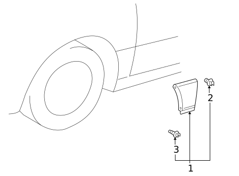 Exterior Trim - Fender for 1999 Lexus ES300 #0