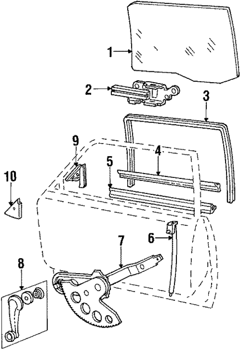 Front Door for 1986 Ford LTD #1