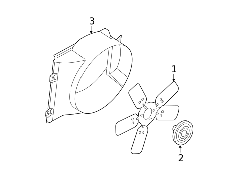 Cooling Fan for 2005 Dodge Durango #0