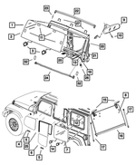 5182378AD - Glass: Windshield for Mopar Image